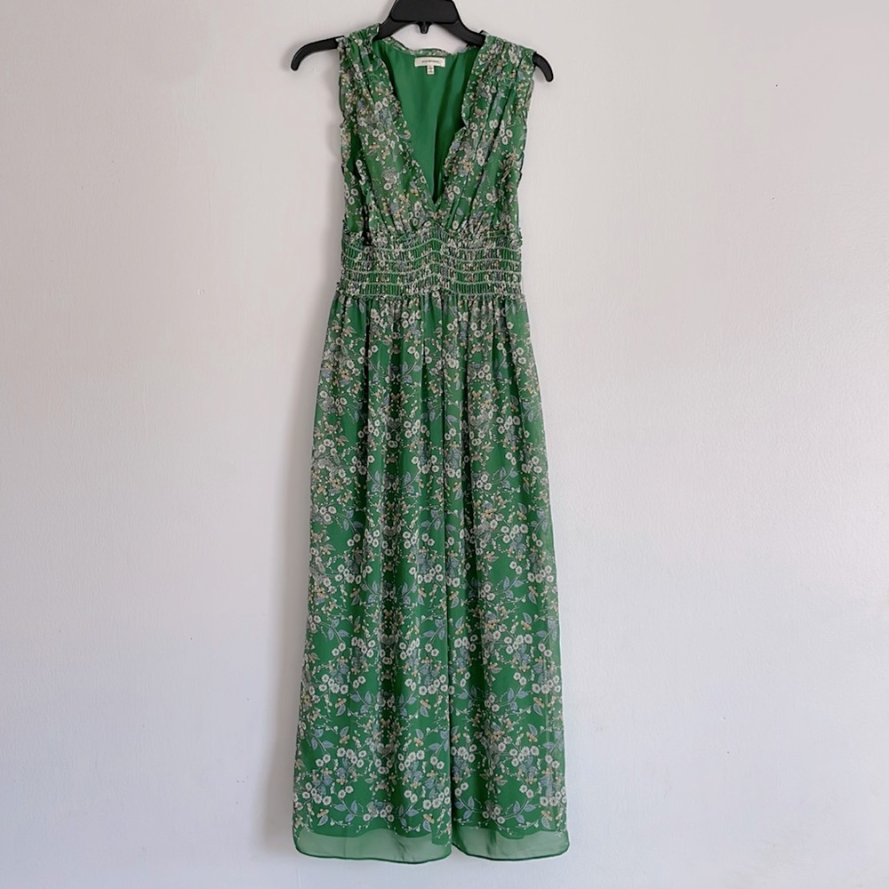 Max Studio Maxi Dress Green, Yellow, White Fall